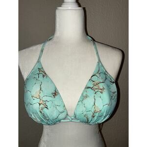Reef Bikini Swimsuit Top Large New Green
